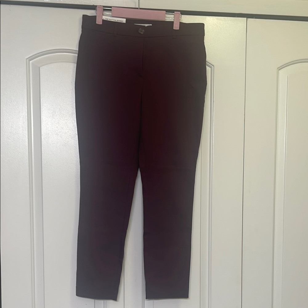 LOFT Women's Dark Purple Pants